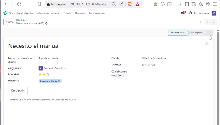 helpdesk odoo