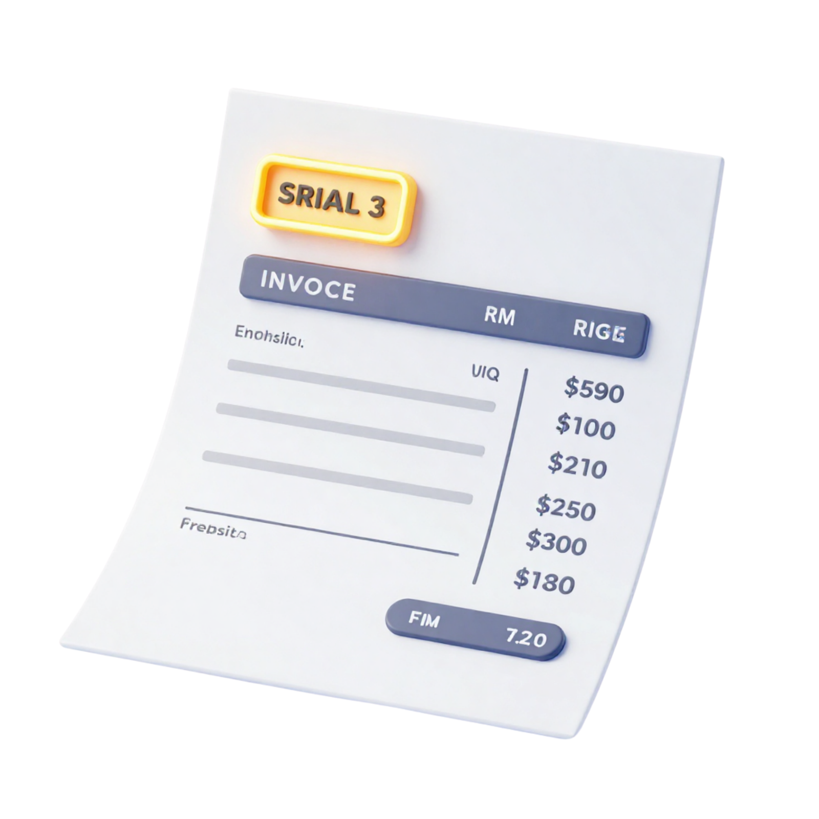 invoice serial numbers